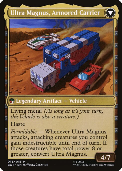 Ultra Magnus, Tactician // Ultra Magnus, Armored Carrier (reverso)