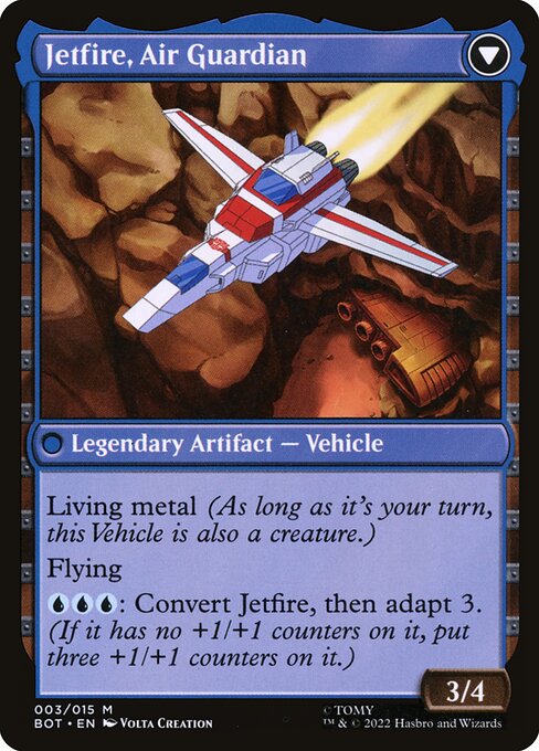 Jetfire, Ingenious Scientist // Jetfire, Air Guardian (reverso)