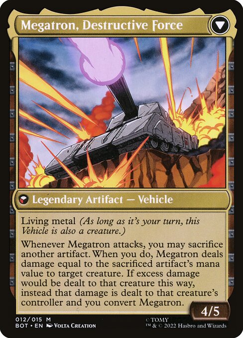 Megatron, Tyrant // Megatron, Destructive Force (reverso)