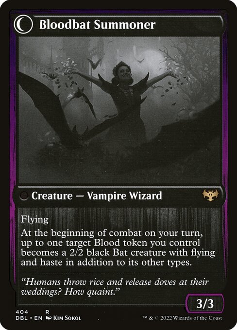 Voldaren Bloodcaster // Bloodbat Summoner (reverso)