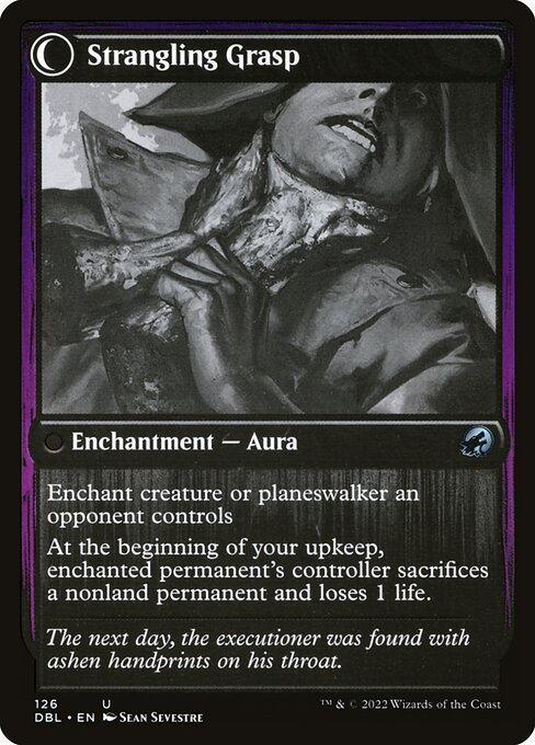 Vengeful Strangler // Strangling Grasp (reverso)