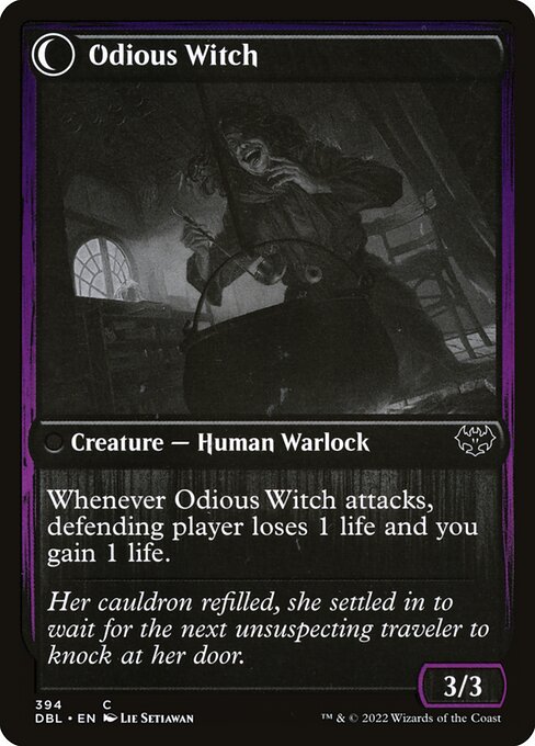 Ragged Recluse // Odious Witch (reverso)