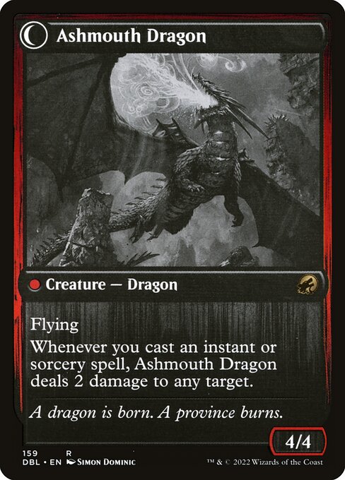 Smoldering Egg // Ashmouth Dragon (reverso)