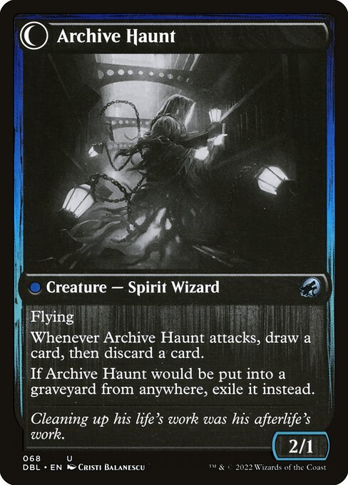 Overwhelmed Archivist // Archive Haunt (reverso)