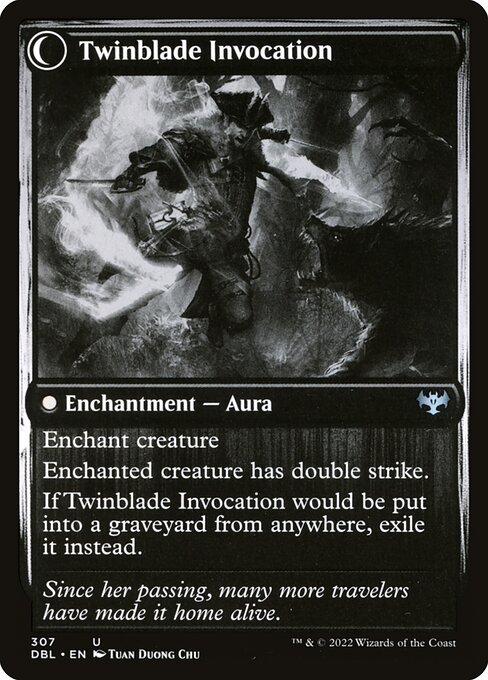 Twinblade Geist // Twinblade Invocation (reverso)