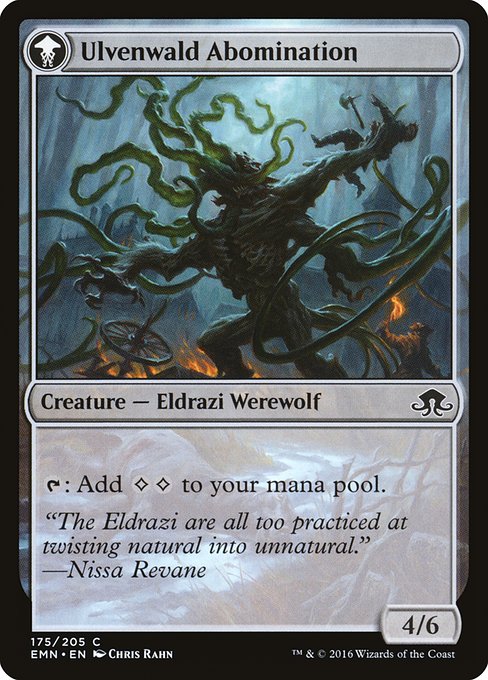 Ulvenwald Captive // Ulvenwald Abomination (reverso)