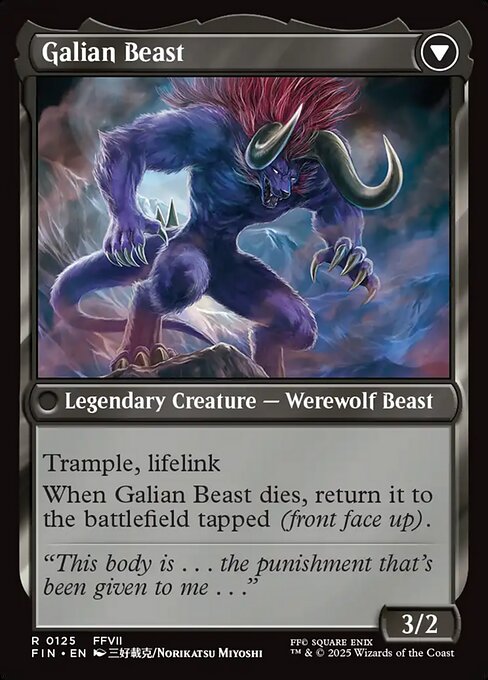 Vincent Valentine // Galian Beast (reverso)