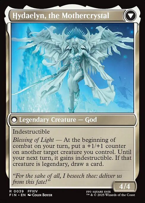 Venat, Heart of Hydaelyn // Hydaelyn, the Mothercrystal (reverso)