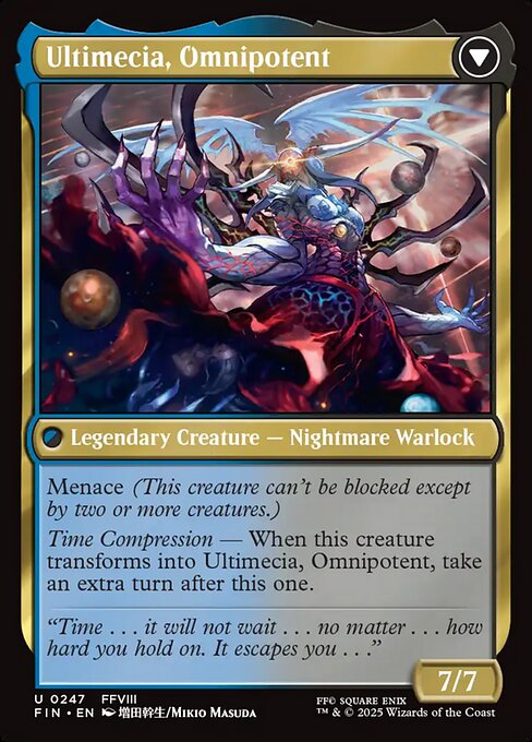 Ultimecia, Time Sorceress // Ultimecia, Omnipotent (reverso)