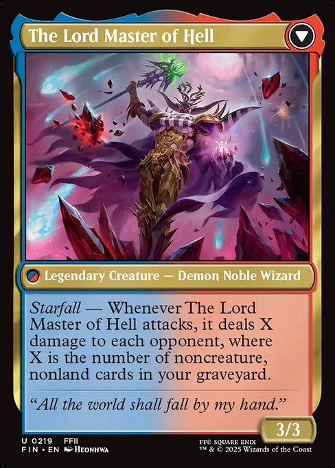 The Emperor of Palamecia // The Lord Master of Hell (reverso)