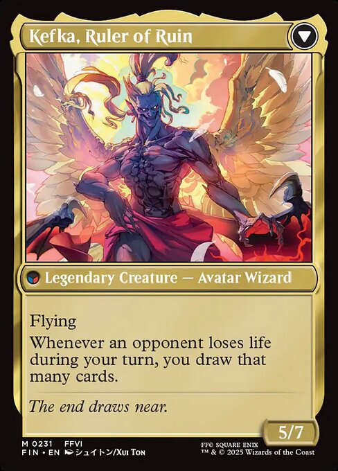 Kefka, Court Mage // Kefka, Ruler of Ruin (reverso)