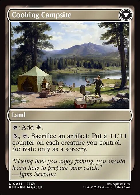 Sidequest: Catch a Fish // Cooking Campsite (reverso)