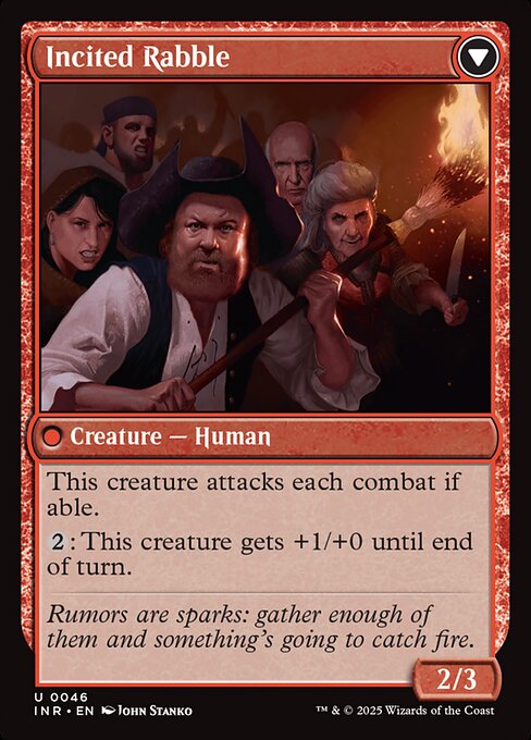 Town Gossipmonger // Incited Rabble (reverso)