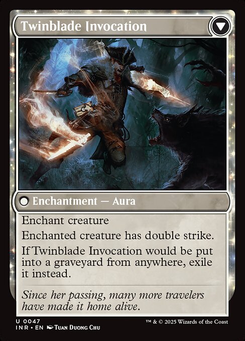 Twinblade Geist // Twinblade Invocation (reverso)