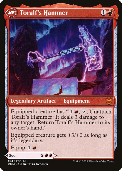Toralf, God of Fury // Toralf's Hammer (reverso)