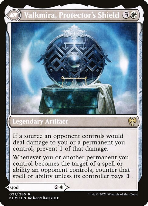 Reidane, God of the Worthy // Valkmira, Protector's Shield (reverso)