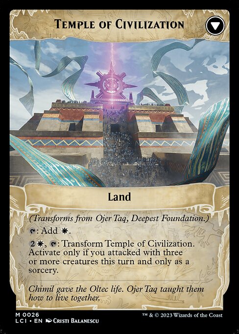 Ojer Taq, Deepest Foundation // Temple of Civilization (reverso)