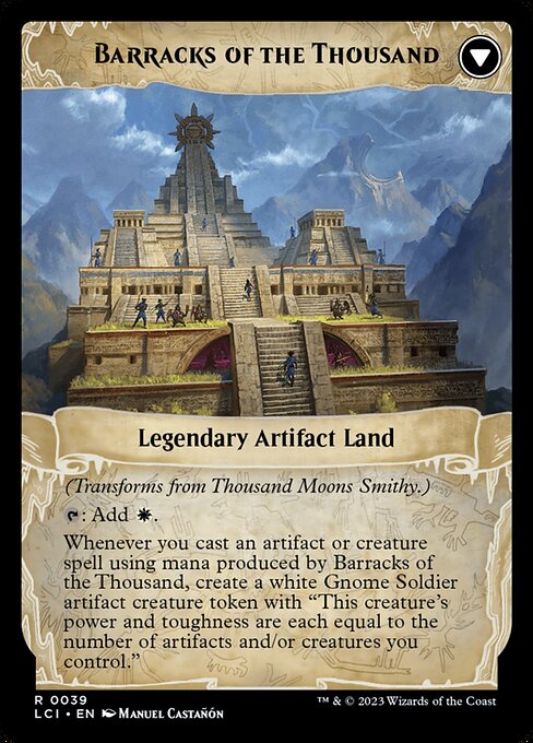 Thousand Moons Smithy // Barracks of the Thousand (reverso)