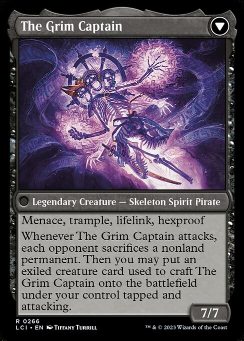 Throne of the Grim Captain // The Grim Captain (reverso)
