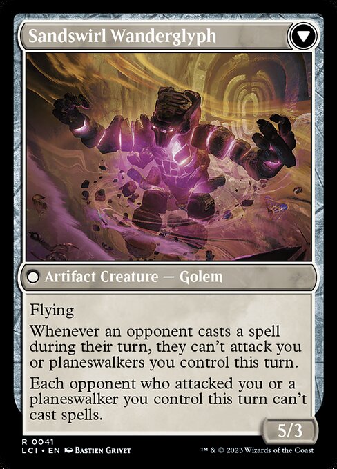 Unstable Glyphbridge // Sandswirl Wanderglyph (reverso)