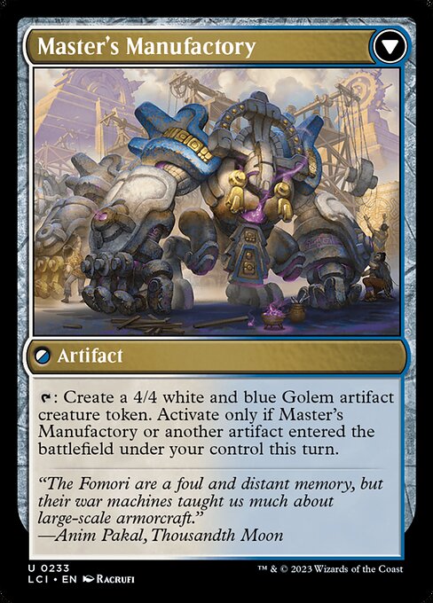 Master's Guide-Mural // Master's Manufactory (reverso)