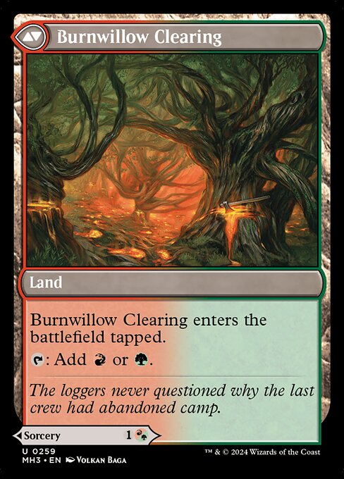 Stump Stomp // Burnwillow Clearing (reverso)