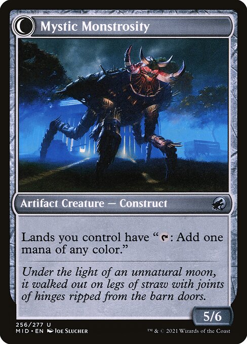 Mystic Skull // Mystic Monstrosity (reverso)