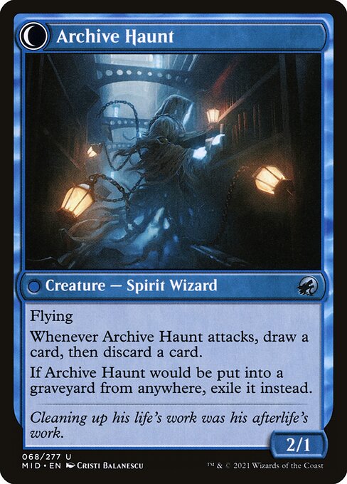 Overwhelmed Archivist // Archive Haunt (reverso)