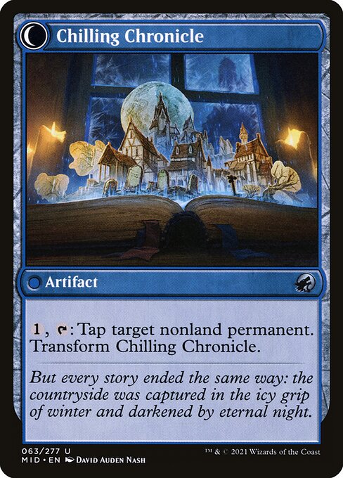 Mysterious Tome // Chilling Chronicle (reverso)