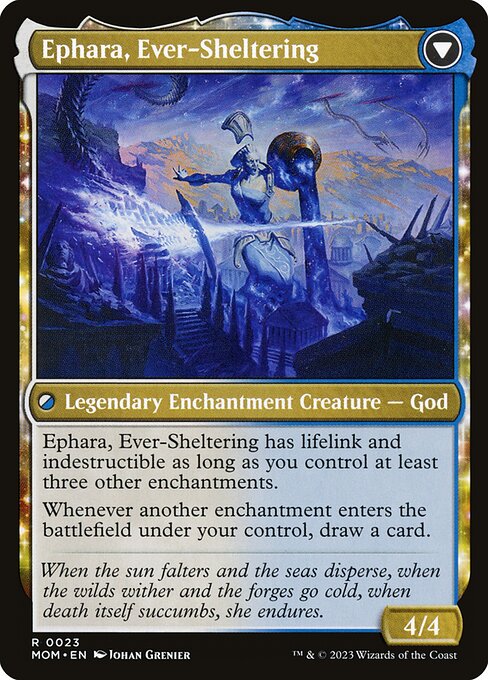 Invasion of Theros // Ephara, Ever-Sheltering (reverso)