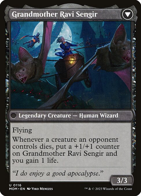 Invasion of Ulgrotha // Grandmother Ravi Sengir (reverso)