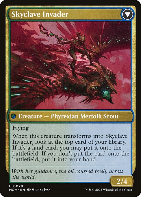 Skyclave Aerialist // Skyclave Invader (reverso)
