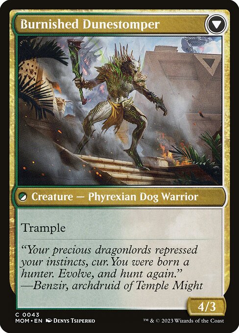 Tarkir Duneshaper // Burnished Dunestomper (reverso)
