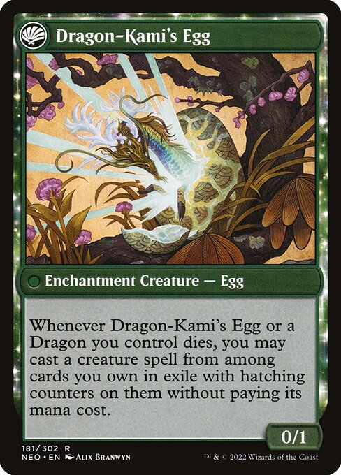 The Dragon-Kami Reborn // Dragon-Kami's Egg (reverso)
