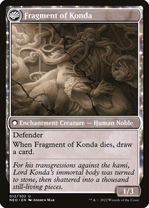 The Fall of Lord Konda // Fragment of Konda (reverso)