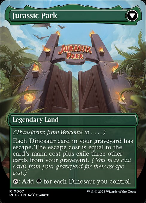 Welcome to . . . // Jurassic Park (reverso)