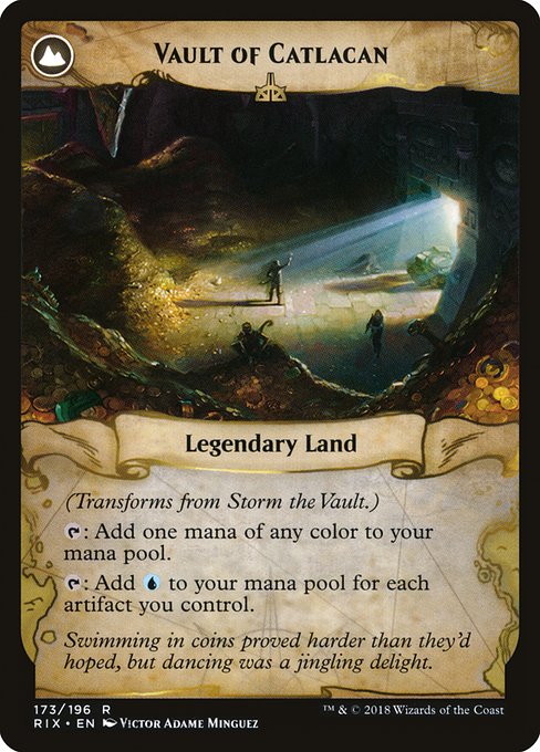 Storm the Vault // Vault of Catlacan (reverso)