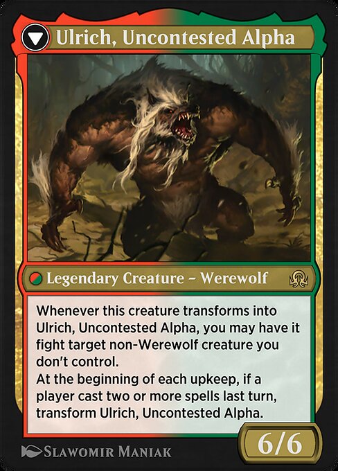 Ulrich of the Krallenhorde // Ulrich, Uncontested Alpha (reverso)