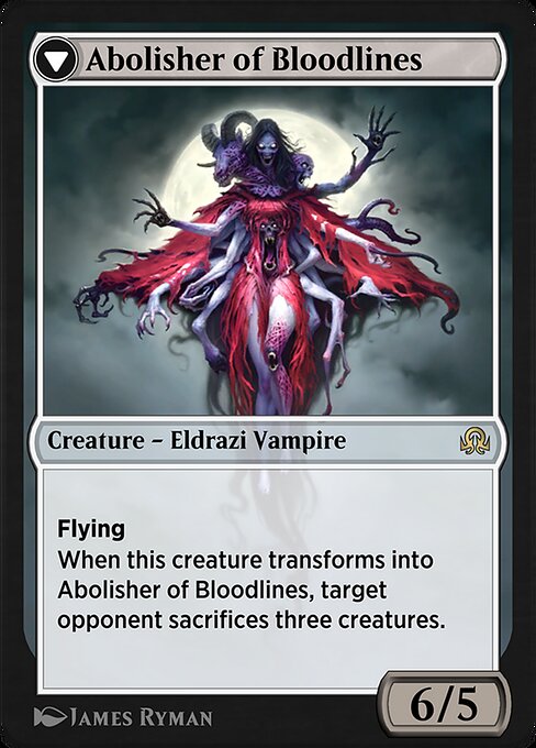 Voldaren Pariah // Abolisher of Bloodlines (reverso)