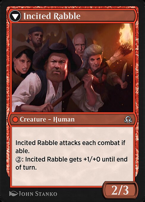 Town Gossipmonger // Incited Rabble (reverso)