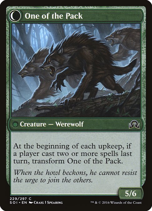 Solitary Hunter // One of the Pack (reverso)