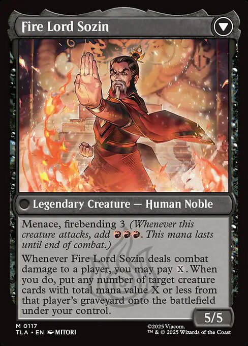 The Rise of Sozin // Fire Lord Sozin (reverso)