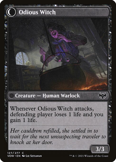 Ragged Recluse // Odious Witch (reverso)