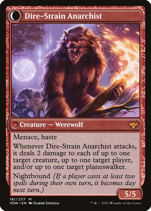 Volatile Arsonist // Dire-Strain Anarchist (reverso)
