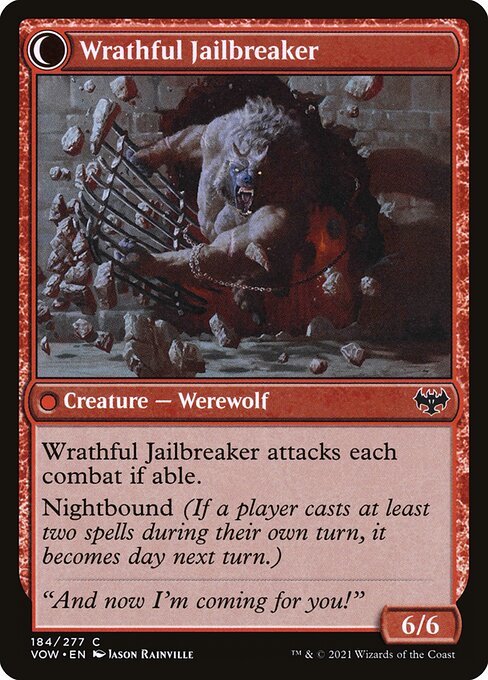 Weary Prisoner // Wrathful Jailbreaker (reverso)