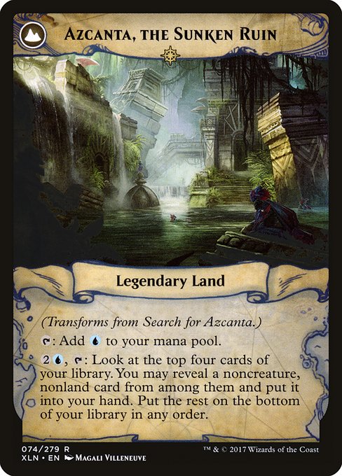 Search for Azcanta // Azcanta, the Sunken Ruin (reverso)