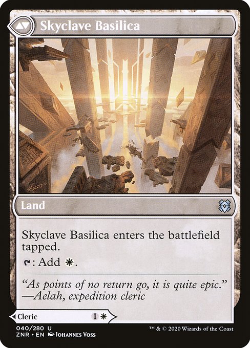 Skyclave Cleric // Skyclave Basilica (reverso)