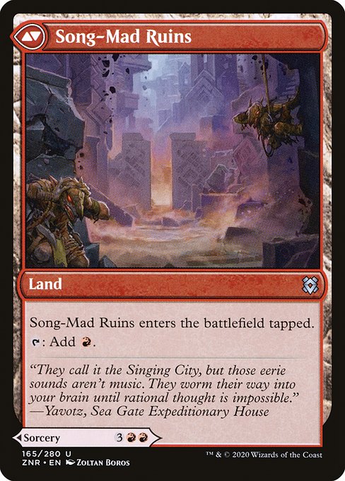 Song-Mad Treachery // Song-Mad Ruins (reverso)